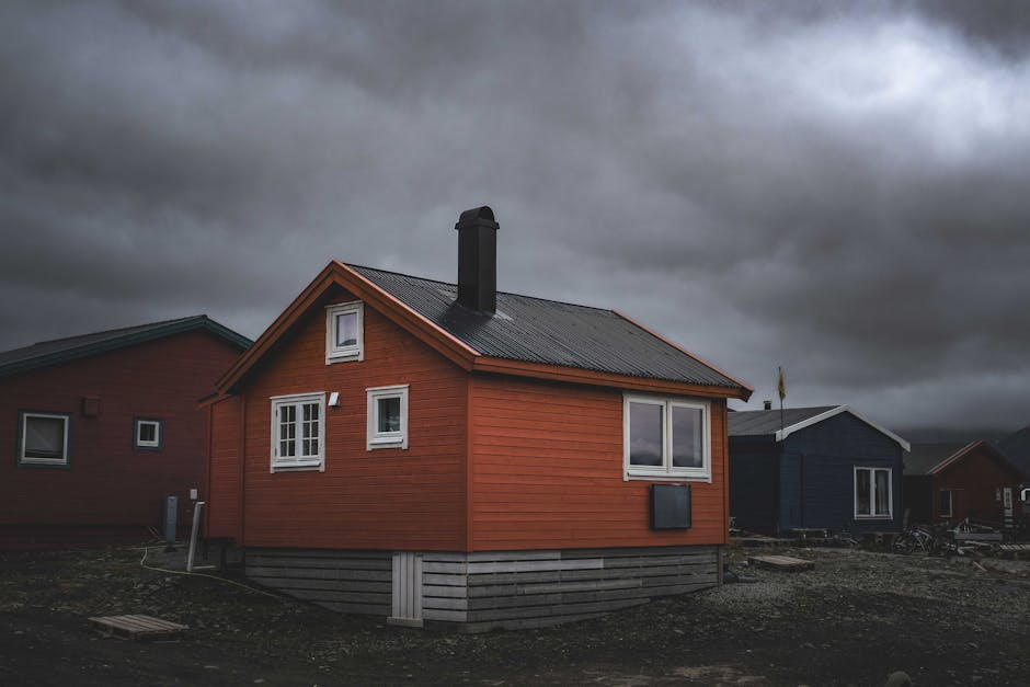 Adelaide stormy sky over residential roof — typical winter approach storm